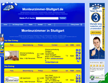 Tablet Screenshot of monteurzimmer-stuttgart.de